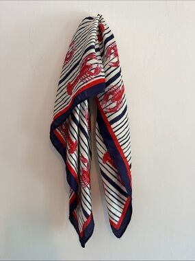 Nautical Stripe Lobster Print Scarf!
